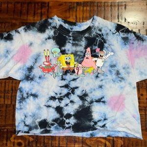 Spongebob Multicolor Crop Top